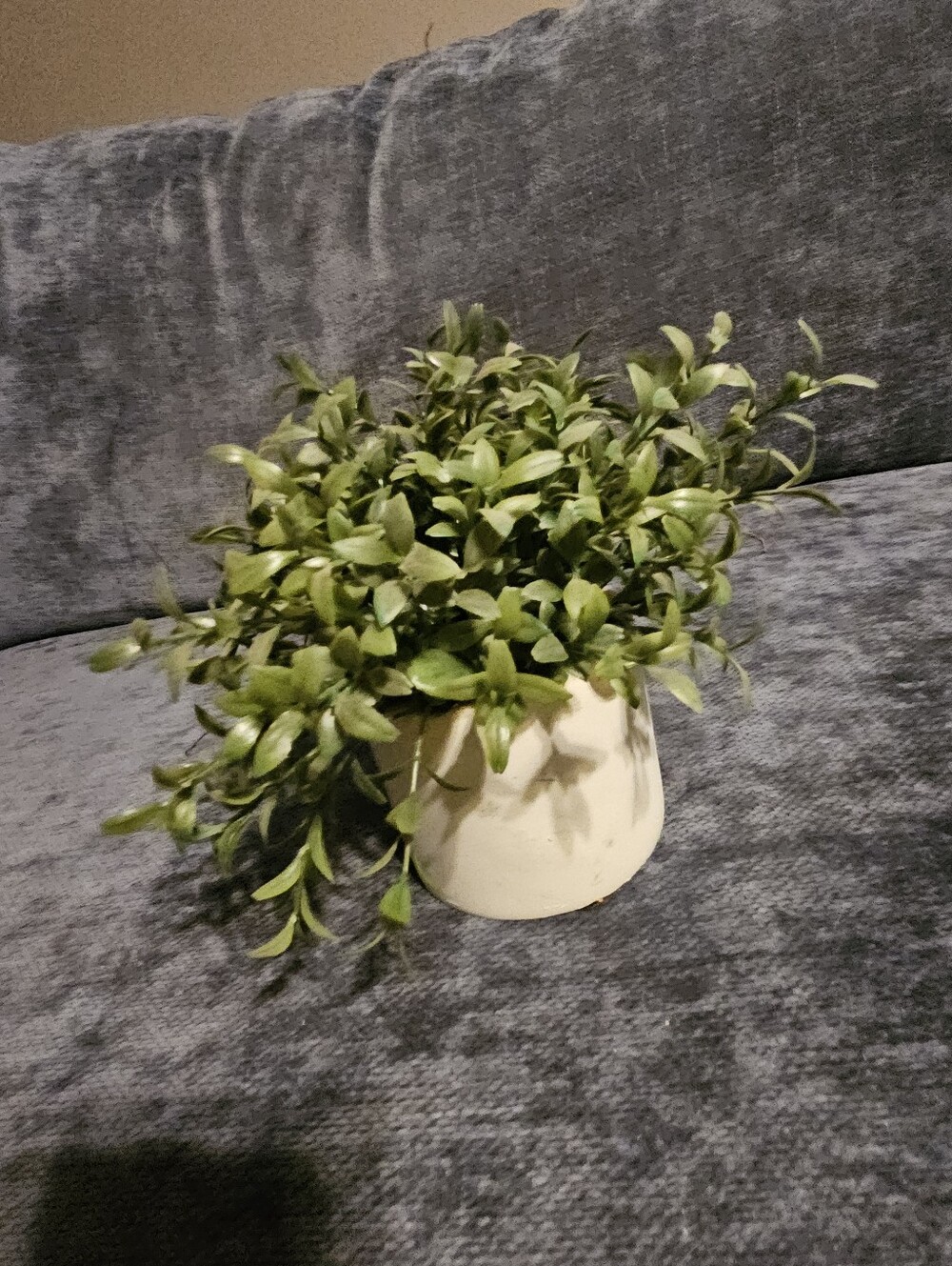 Artificial Greenery Potted Plant - White Ceramic Pot